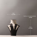 Noir sculptural ceramic vase – view 6