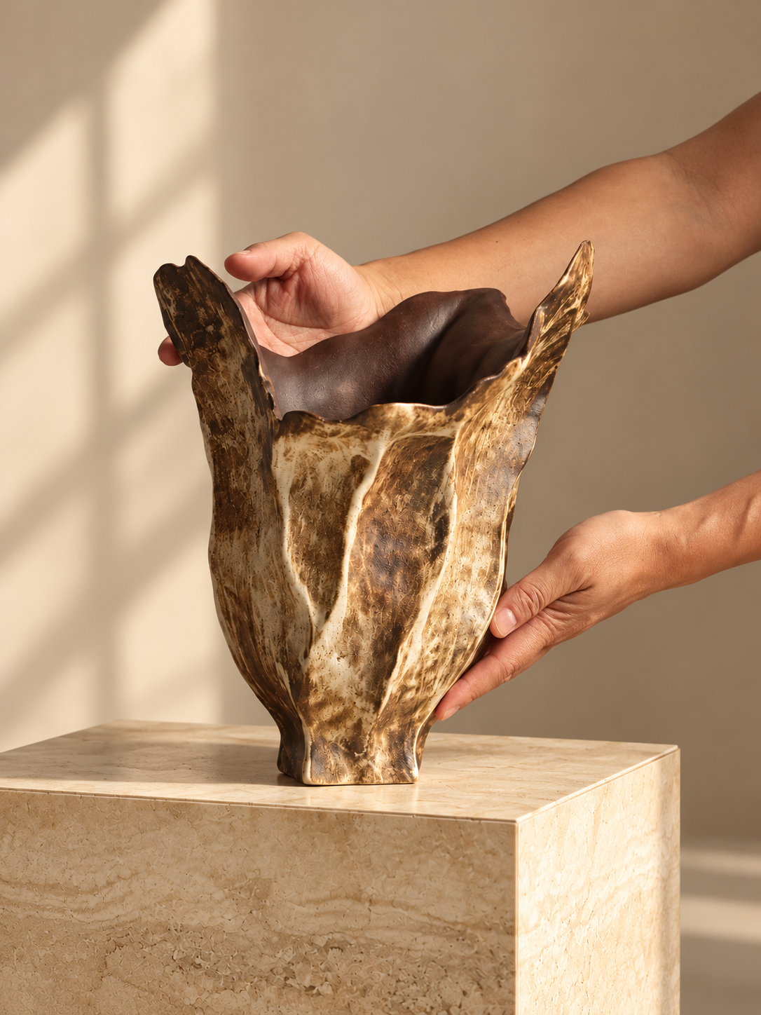Earthform Sculptural Ceramic Vase