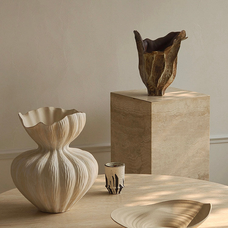 Earthform sculptural ceramic vase – view 4
