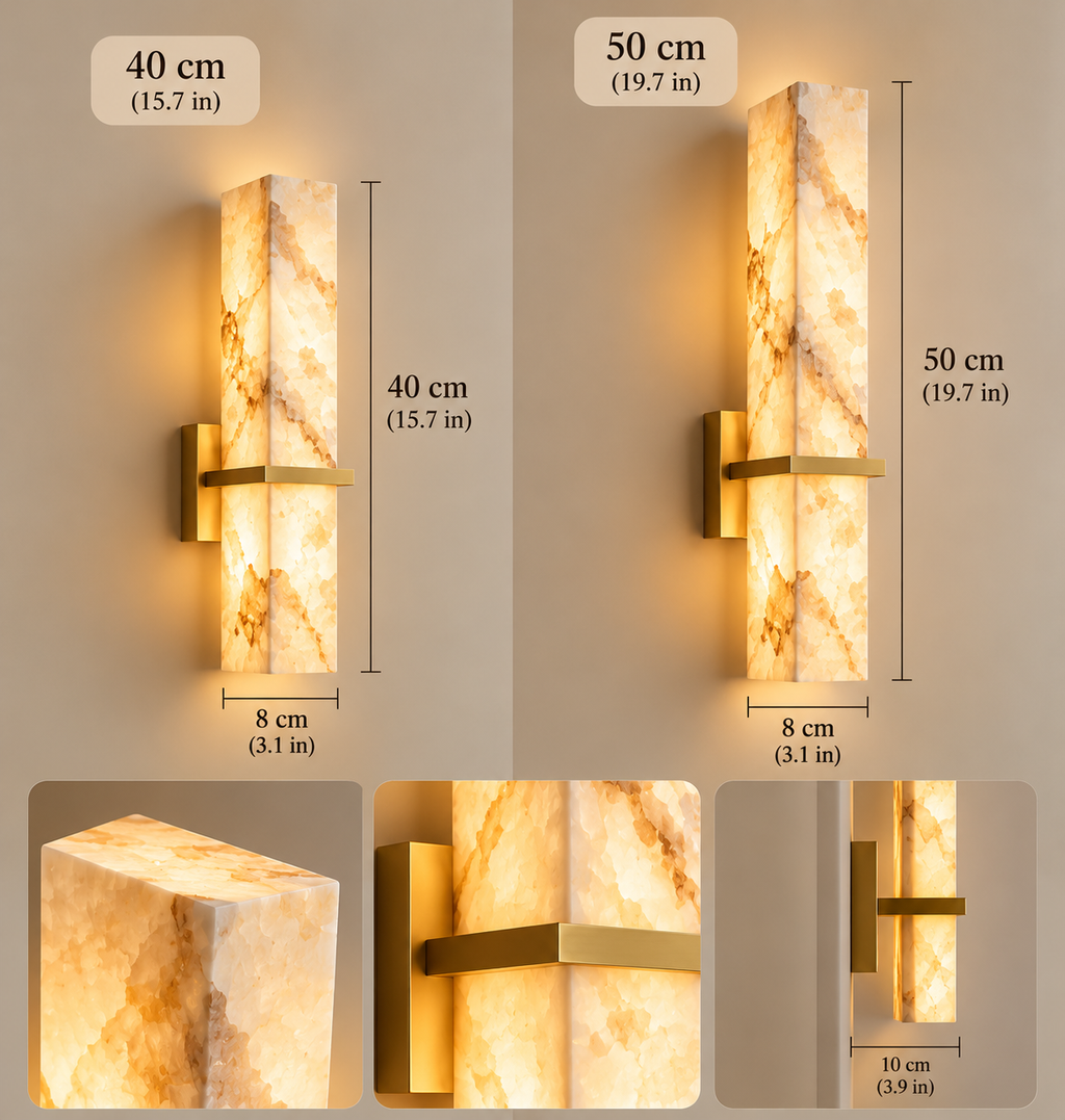 Alba Alabaster Wall Sconce