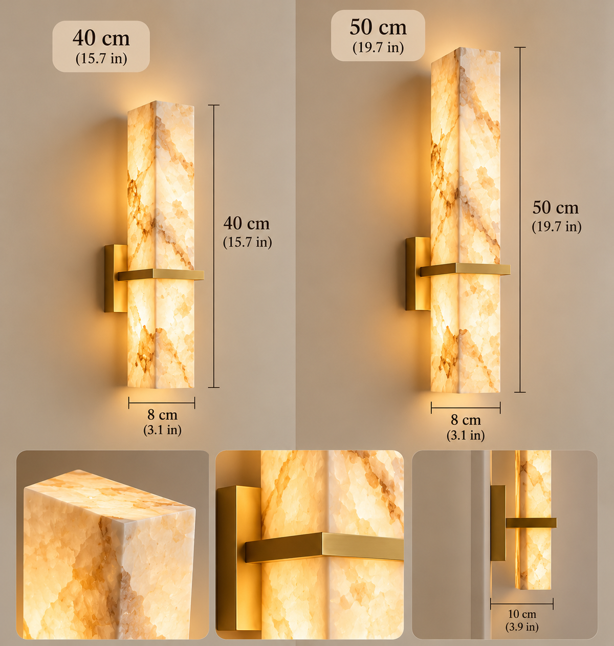 Alba Alabaster Wall Sconce