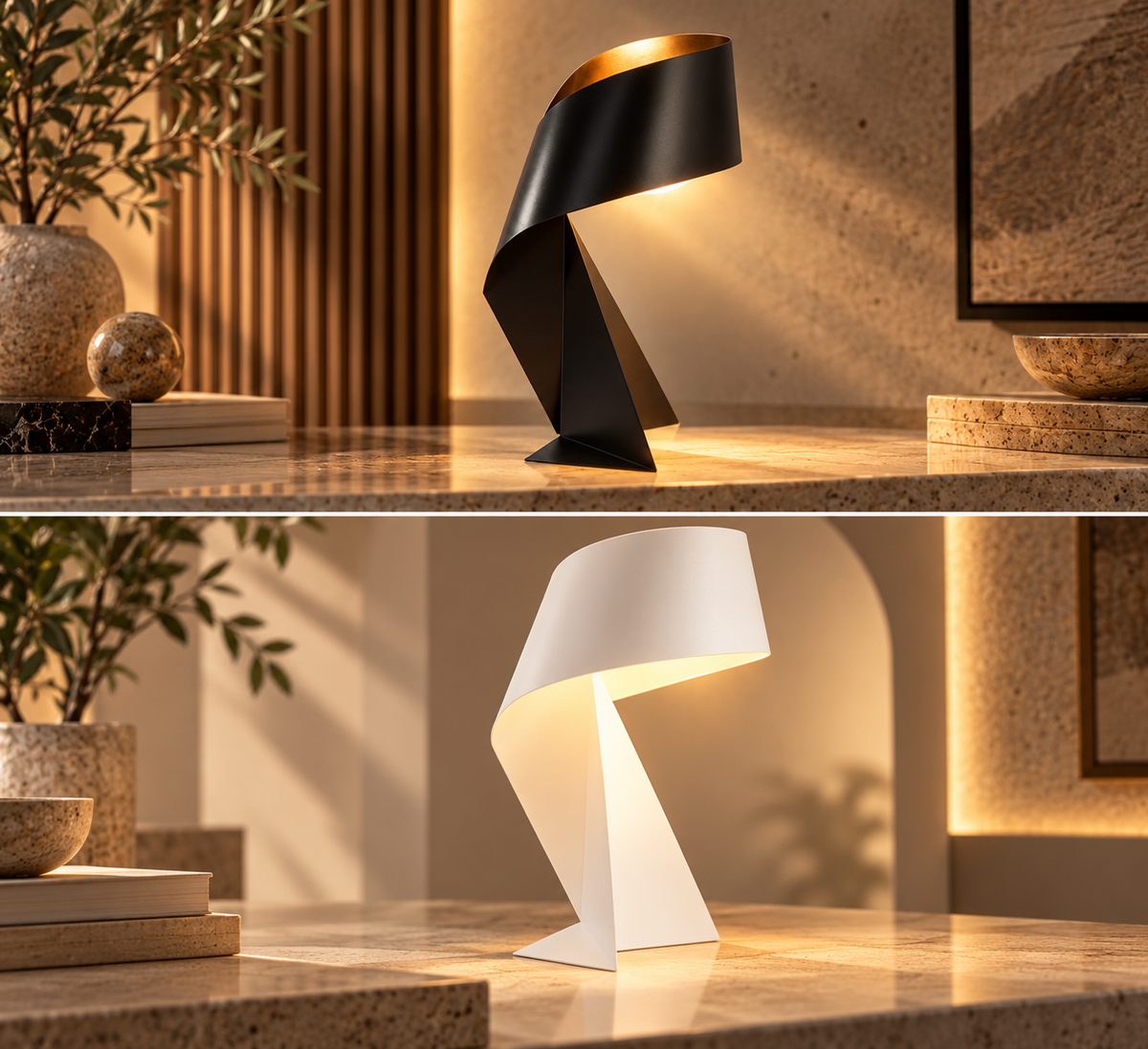Modern Origami Table Lamp