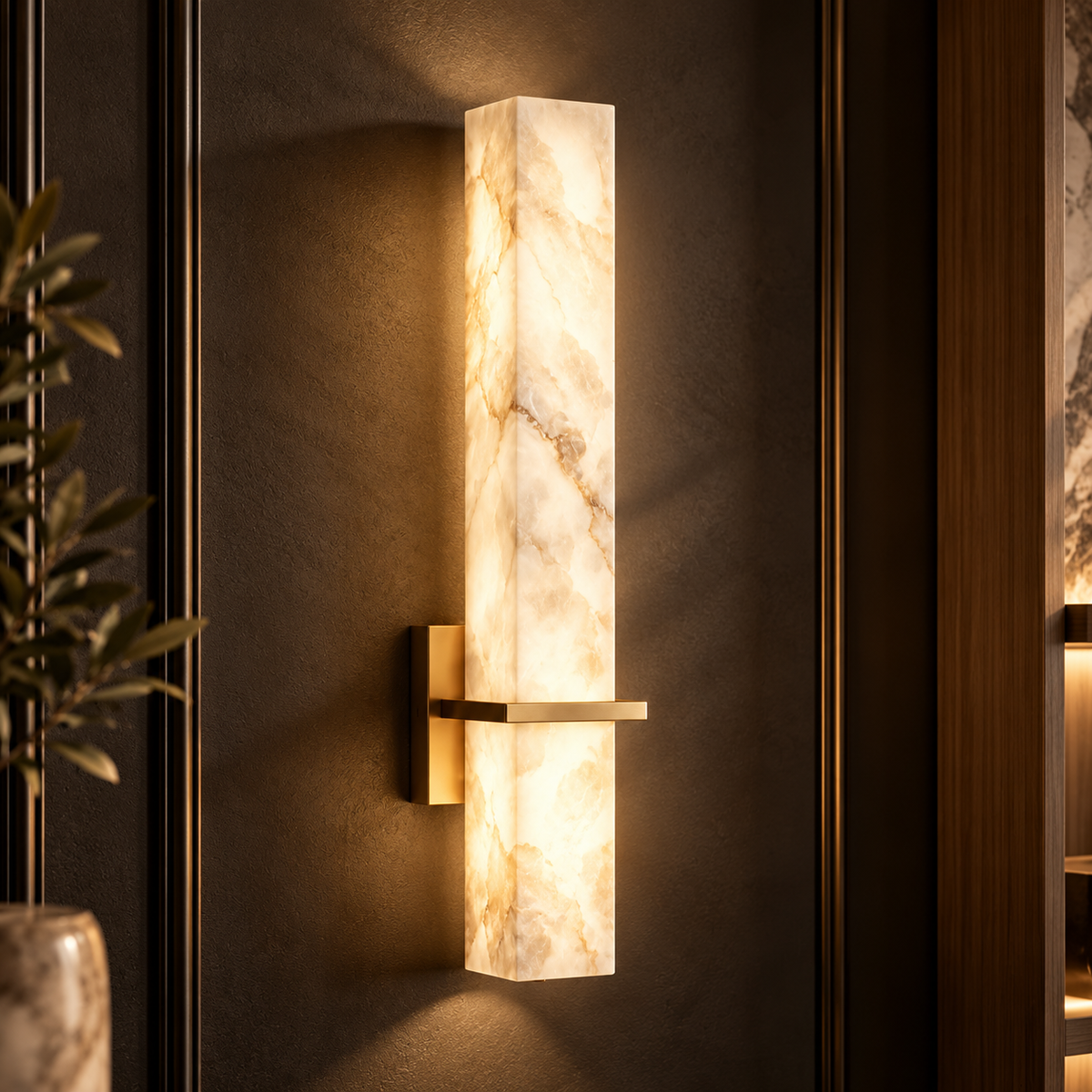Alba Alabaster Wall Sconce