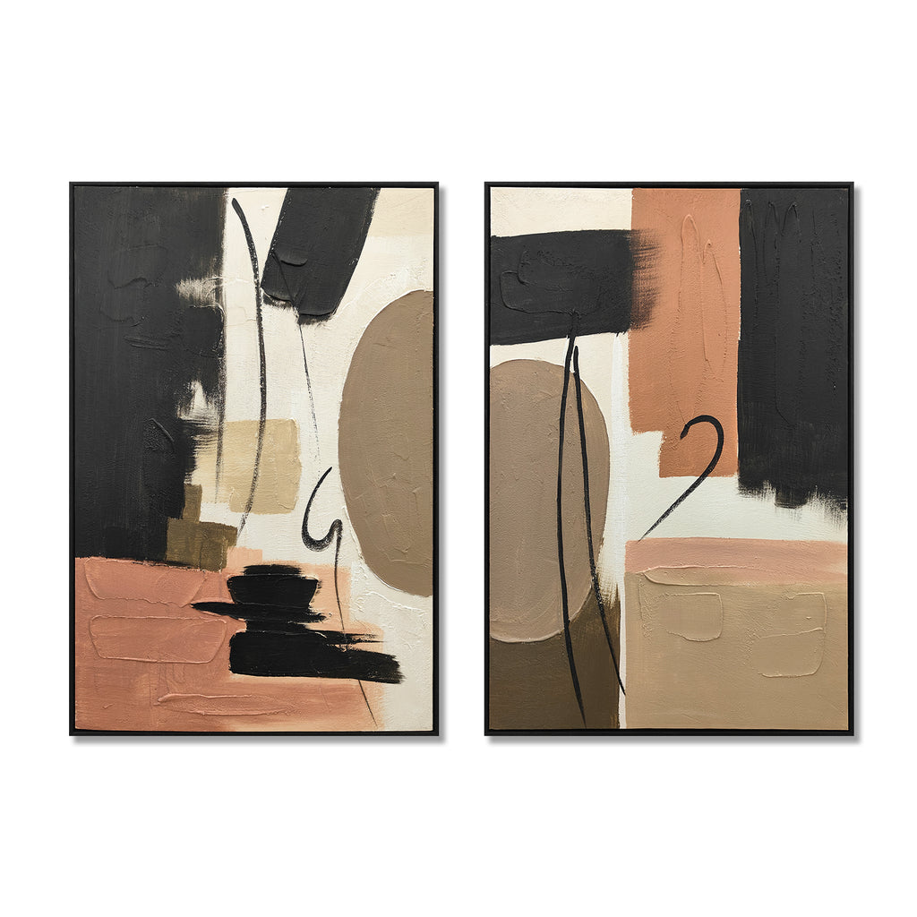 Abstract canvas art set of 2 – view 10